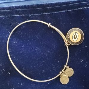 ALEX AND ANI gold tone Green Bay Packers Bangle